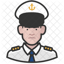 Naval Officers White Male Icon