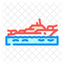 Naval Destroyer Ship Icon