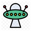 OVNI Alienship Nave Espacial Icono