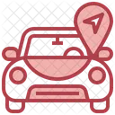 Navegación del coche  Icono