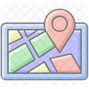 Navegacion Gps Icono De Esquema Impresionante Iconos De Viajes Y Tours Icono