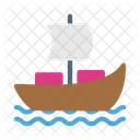 Vela Barco Marina Icono