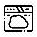 Navegador Nuvem Interface Ícone
