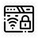 Navegador Cadeado Interface Ícone
