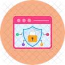 Navegador Sitio Web Escudo Icono