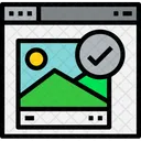 Navegador Imagem Verificacao Ícone