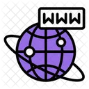 Rede Web Navegador Web Navegador Online Ícone