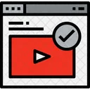 Navegador Video Verifique Ícone
