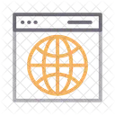 Navegador Internet Pagina Da Web Ícone