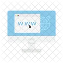 Navegador De Internet Nuvem Internet Ícone