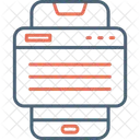 Navegador de teléfono inteligente  Icono