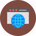 Navegador Web Global Globo Icon