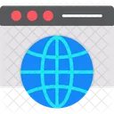 Navegador Web Global Globo Icono