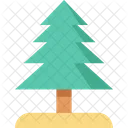 Navidad Arbol Hojas Perennes Icon