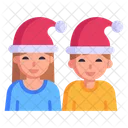 Niños de navidad  Icono