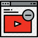 Navigateur Video Supprimer Icon