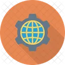 Navigateur Rouage Globe Icon