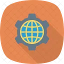 Navigateur Rouage Globe Icon