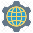 Navigateur Rouage Globe Icon