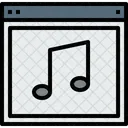 Navigateur Musique Page Web Icon