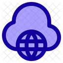 Navigateur Cloud Page Web Cloud Site Web Cloud Icon