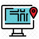 Location Map Search Monitor Map Icon