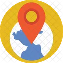 Navigation Map Globe Icon