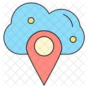 Cloud Navigation Map Icon