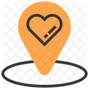 Navigation Location Heart Icon