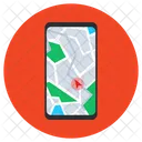 Mobile Gps Navigation App Mobile Location Icon