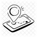 Navigation App Location Tracking Icon