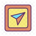 Mmap Pointer Pin Sign Navigation Arrow Location Arrow Icon