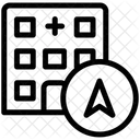Direction De La Clinique Emplacement De La Clinique Pointeur De Navigation Icon