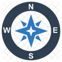 Wind Rose Compass Icon