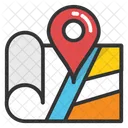 Map Navigation Roll Icon