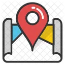 Map Navigation Roll Icon