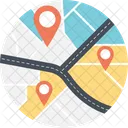 Navigation Road Tracker Icon