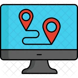 Navigation Map  Icon