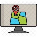 Navigation Map  Icon