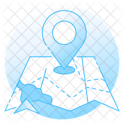 Navigational App Icon - Download in Colored Outline Style