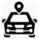 Navigazione Per Auto Posizione Dellauto Localizzatore Di Posizione Icon