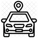 Navigazione Per Auto Posizione Dellauto Localizzatore Di Posizione Icon
