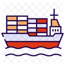 Navio De Carga Navio Barco Ícone