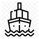 Navy Battleship Warship Icon