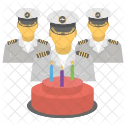 Navy Birthday  Icon