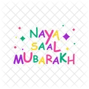 Naya Saal Mubarakh Naya Saal Mubarakh Aufkleber Aufkleber Symbol