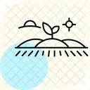 きれいに植えられた畑 アイコン