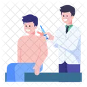 Epidural Neck Injection Patient Injection Icon