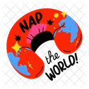 Neck Pillow Cushion Nap Icon