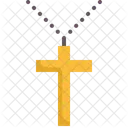 Necklace Cross Chain Icon